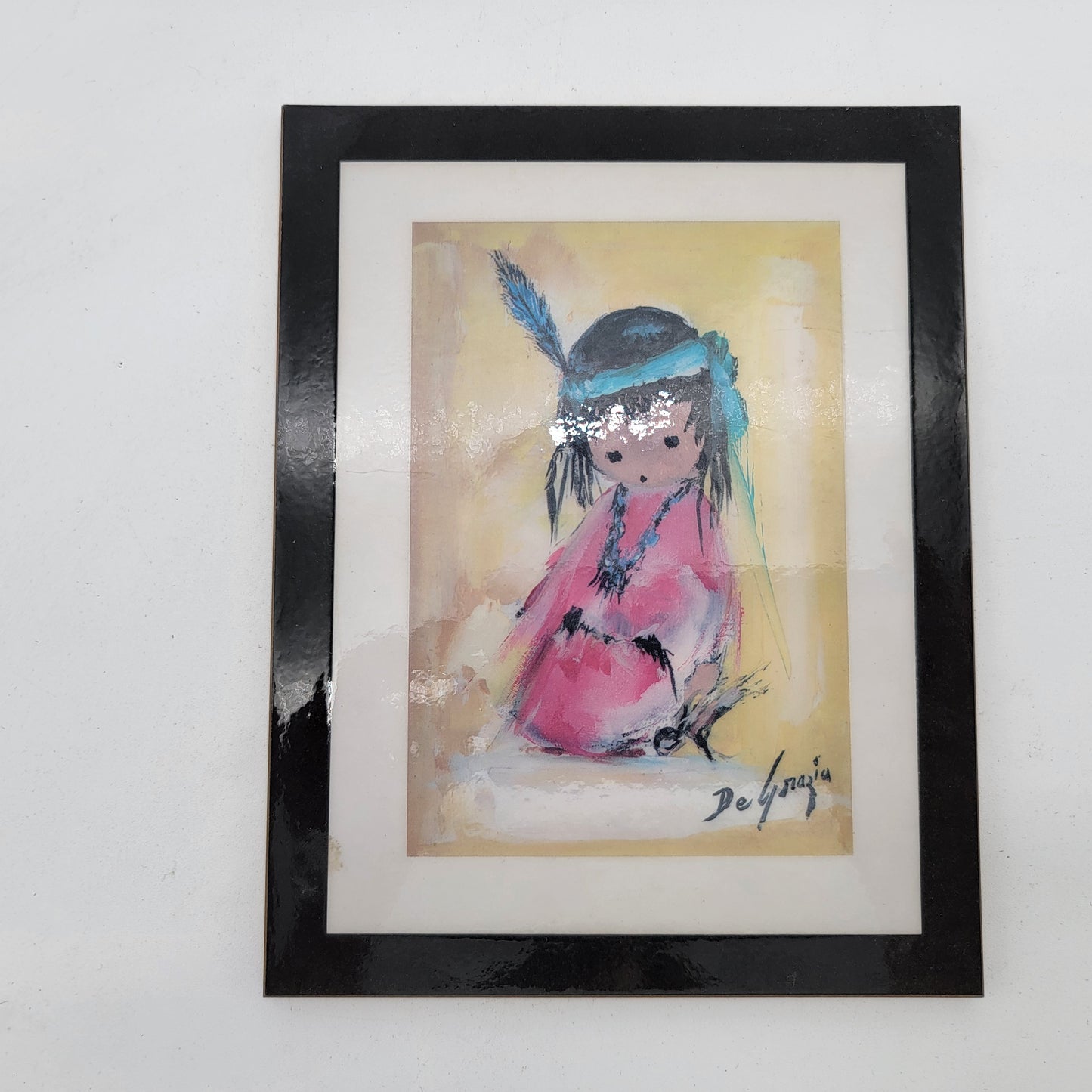 DeGrazia Print on Board "Love Me"