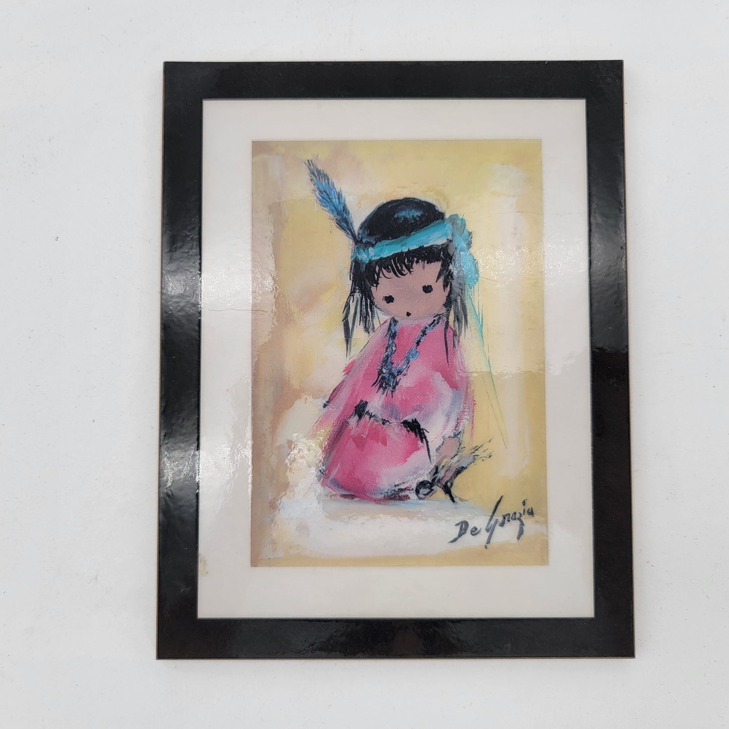 DeGrazia Print on Board "Love Me"