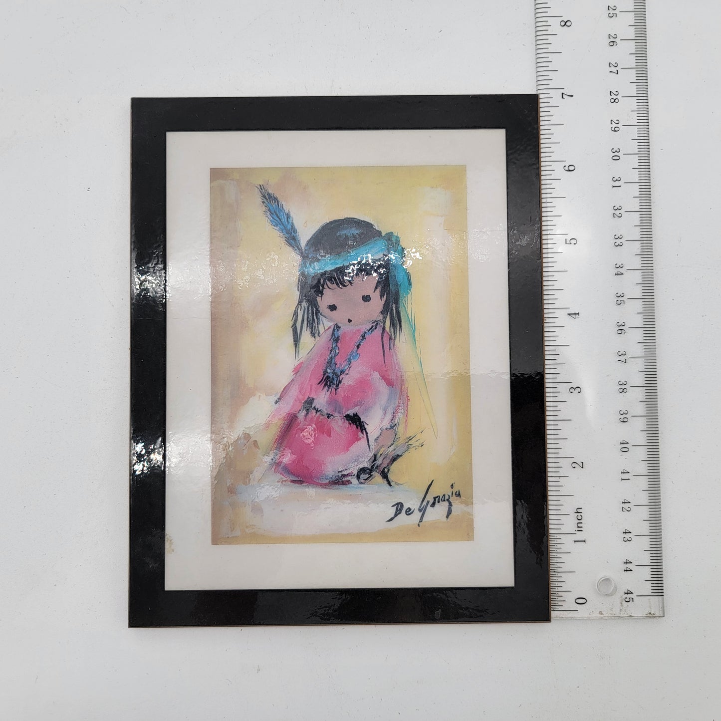 DeGrazia Print on Board "Love Me"