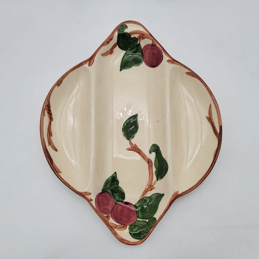 Franciscan Apple 3 Part Divided Dish