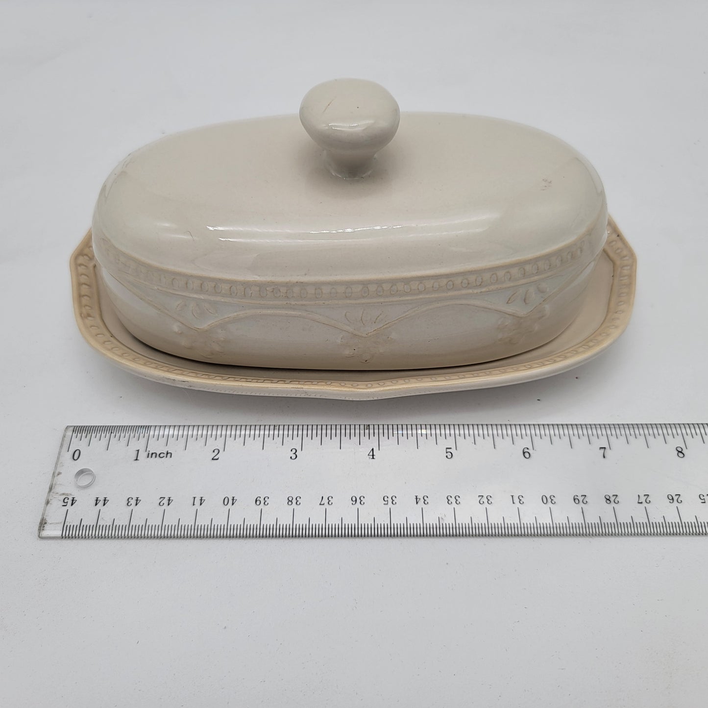 Pioneer Woman Farmhouse Butter Dish