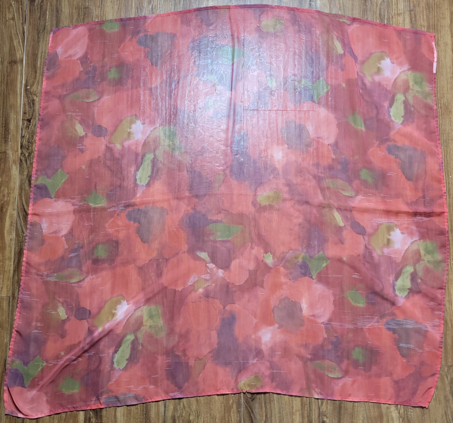 Vintage Silk Scarf Floral