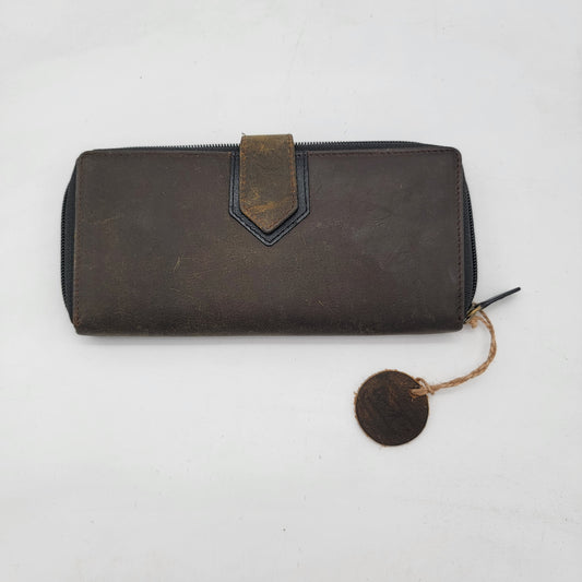 Myra Bag Wallet Brown Distressed Leather