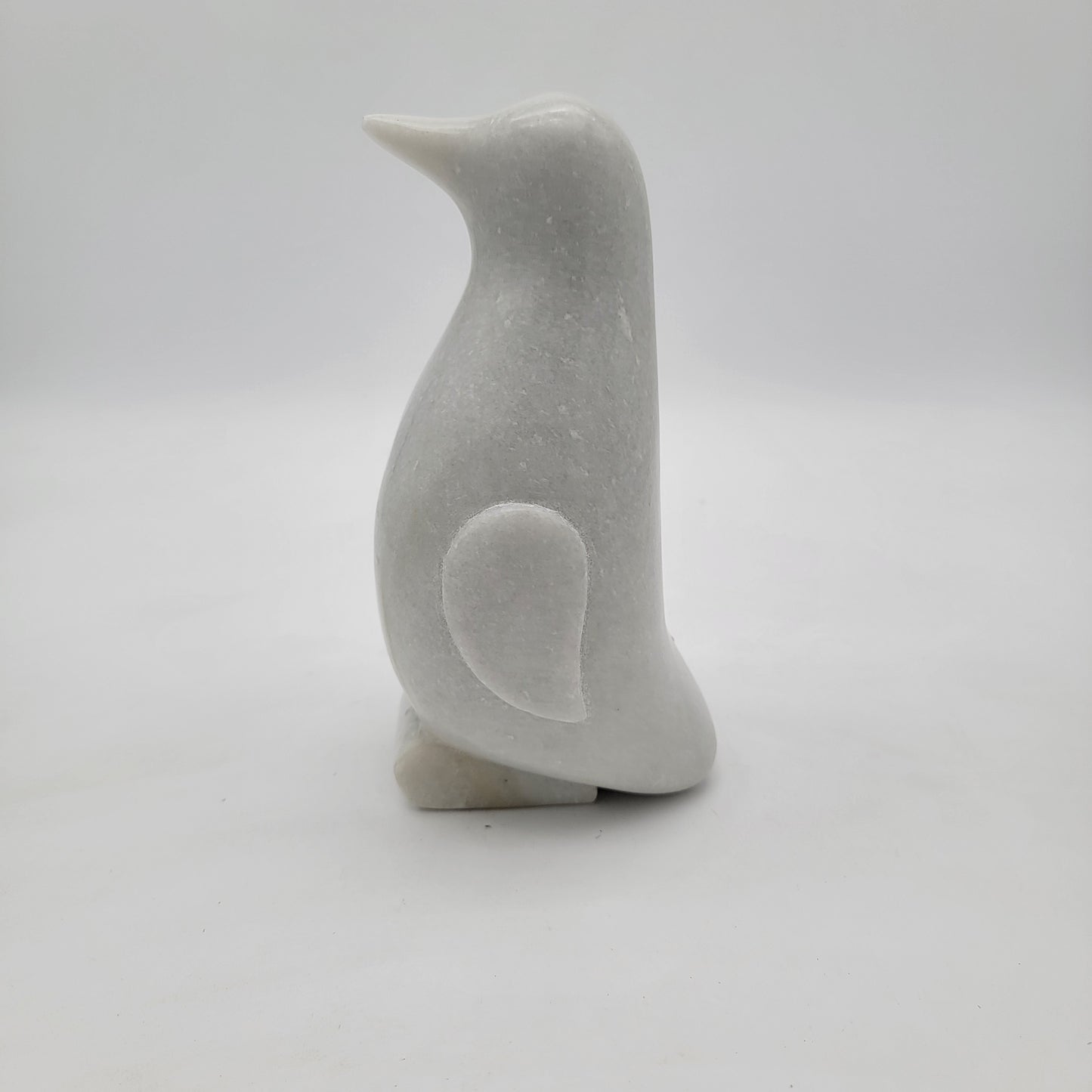 Carved Marble Penguin 8"