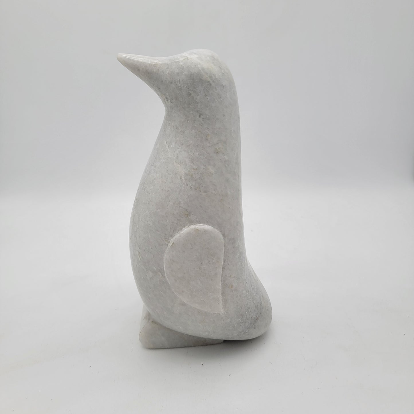 Carved Marble Penguin 10"