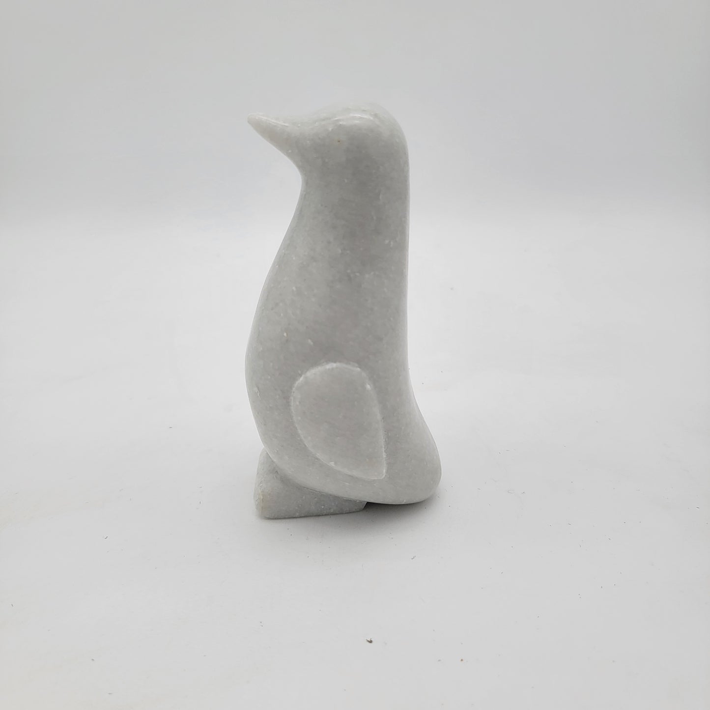 Carved Marble Penguin 6"