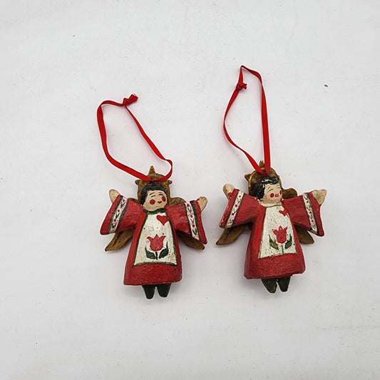 Vintage House of Hatten 12 Days of Christmas Ornaments Angels