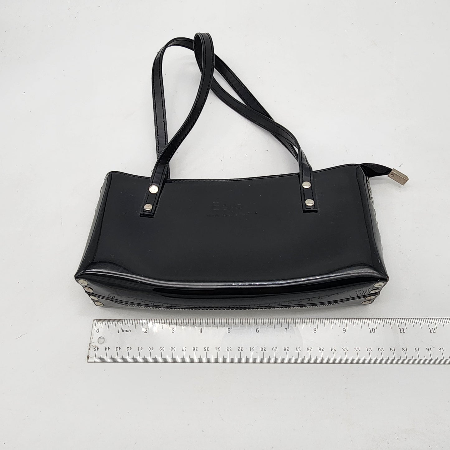 Beijo Black Patent Leather Purse