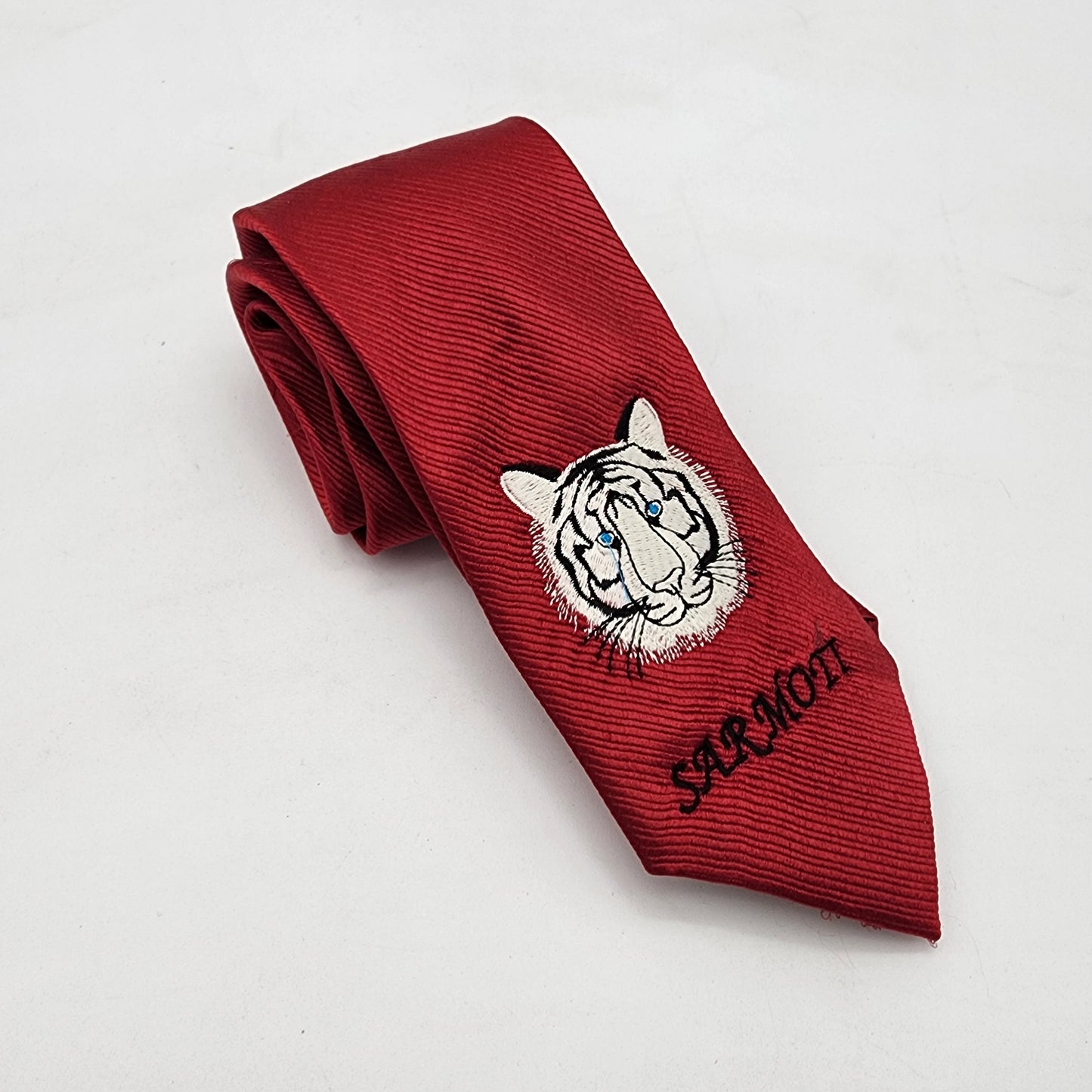 Siegfried and Roy Sarmoti the White Tiger Silk Tie