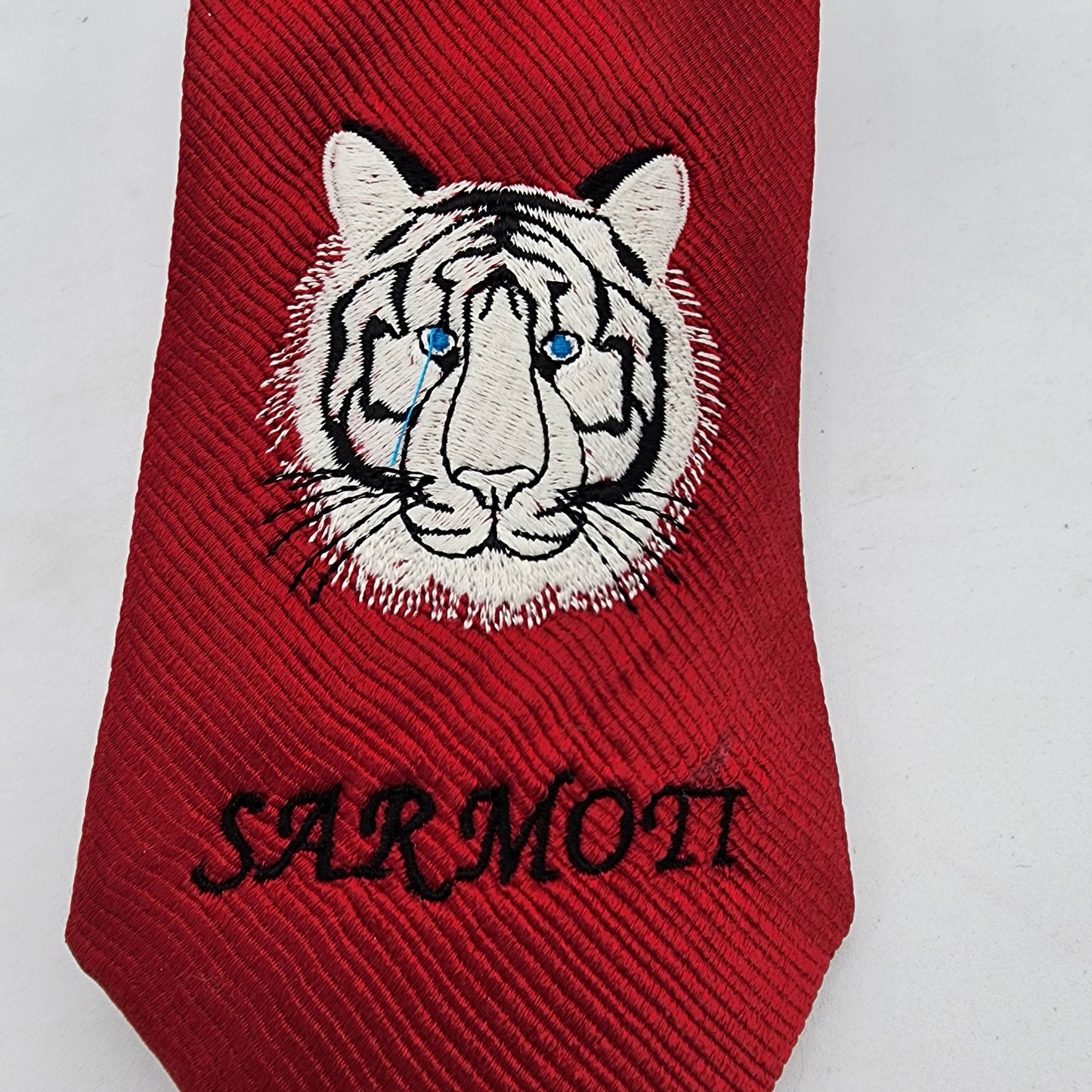 Siegfried and Roy Sarmoti the White Tiger Silk Tie