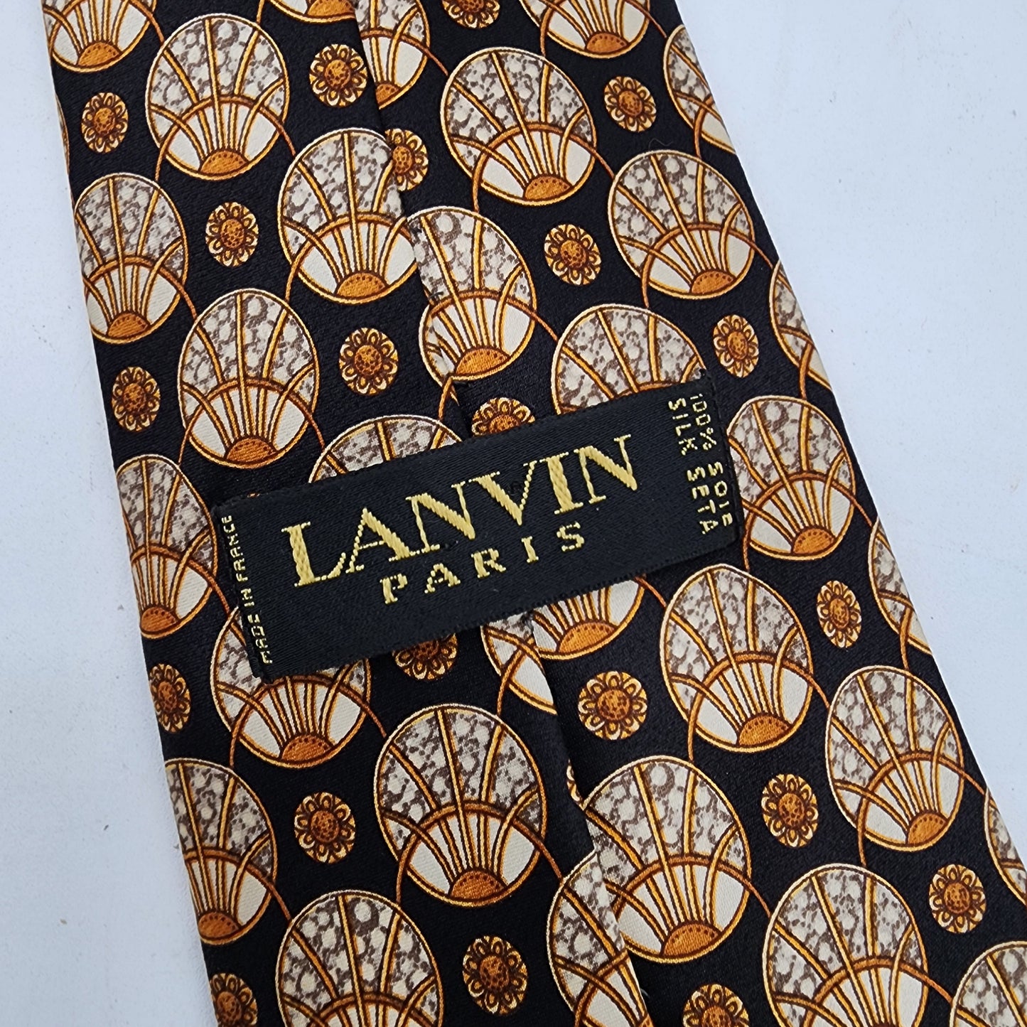 Lanvin Paris 100% Silk Tie