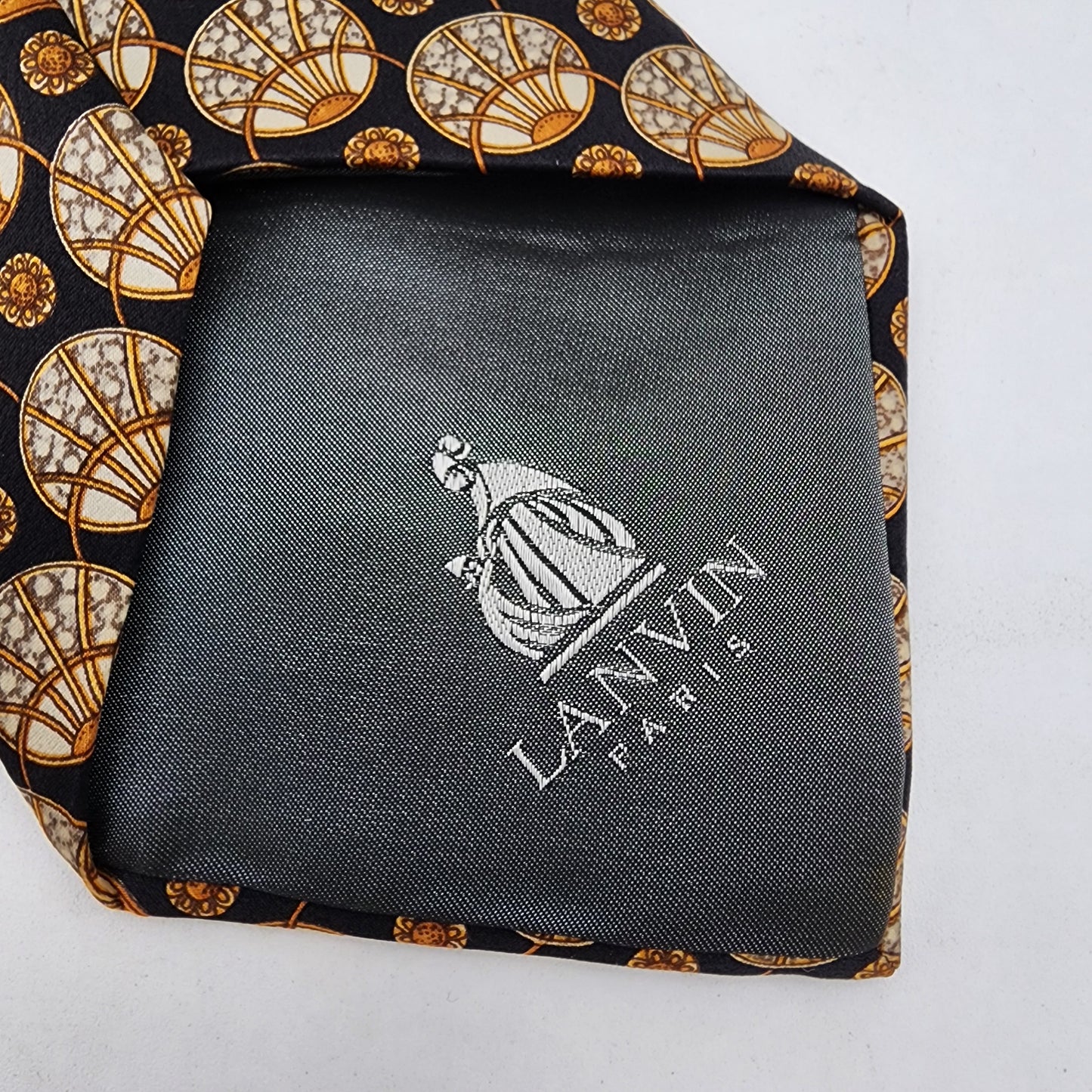 Lanvin Paris 100% Silk Tie