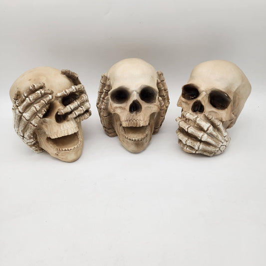 No Evil Skeleton Heads