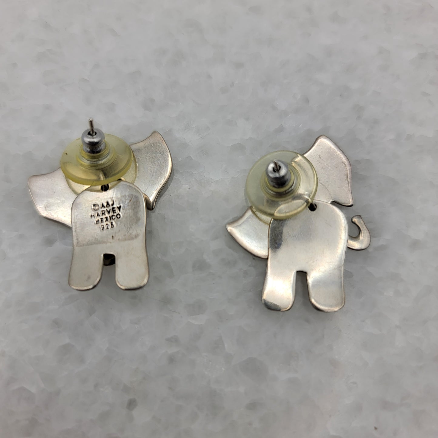 Anne Harvey Mexico 925 Sterling Elephant Earrings