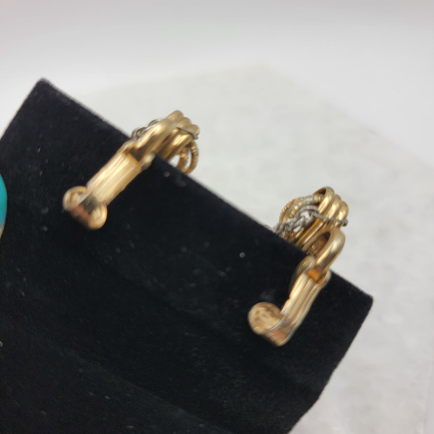 Napier Twisted Chain Clip On Earrings