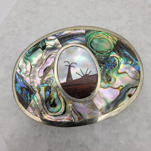 Mexico Abalone Belt Buckle