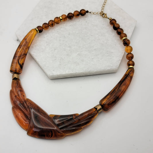 Vintage Tortoise Shell Necklace