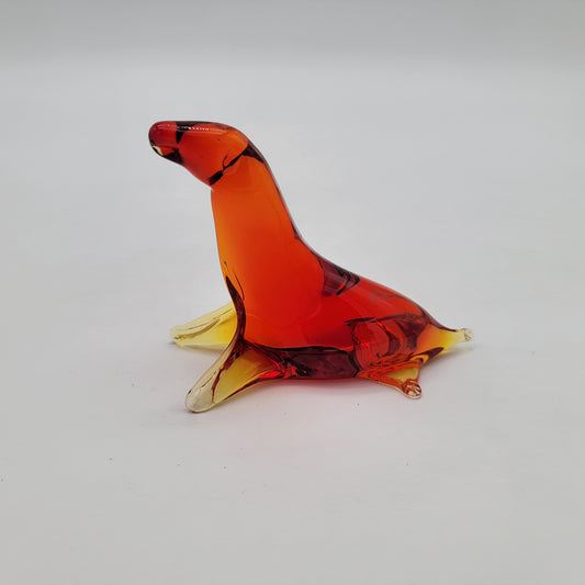 Kanawha Art Glass Amberina Seal