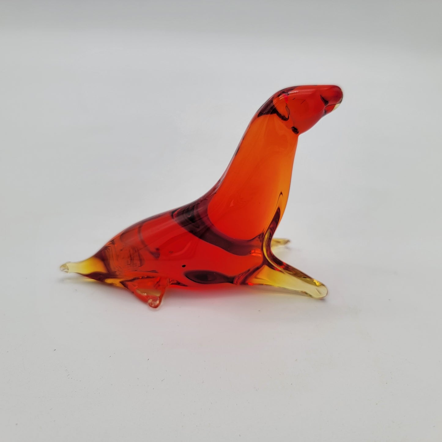 Kanawha Art Glass Amberina Seal