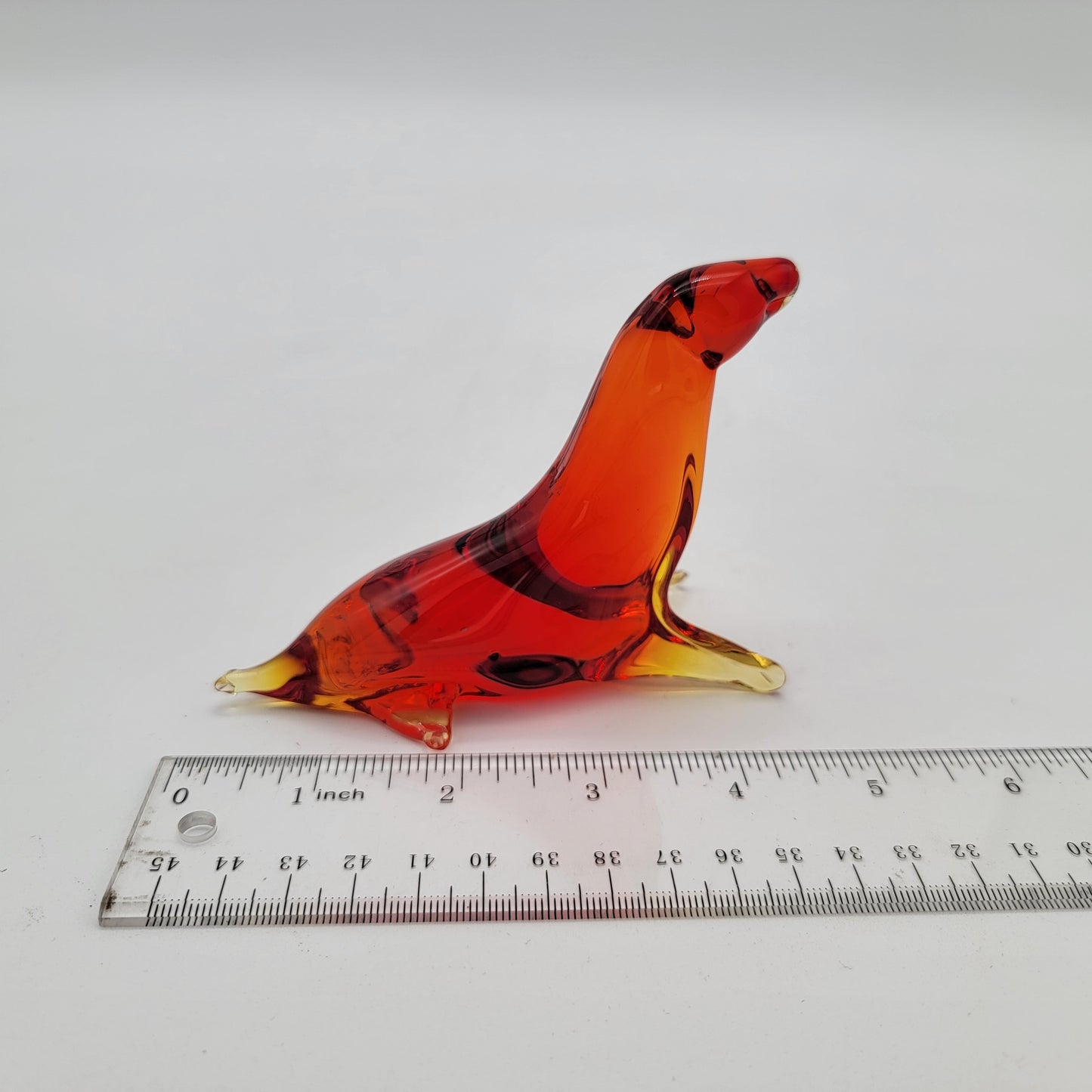 Kanawha Art Glass Amberina Seal