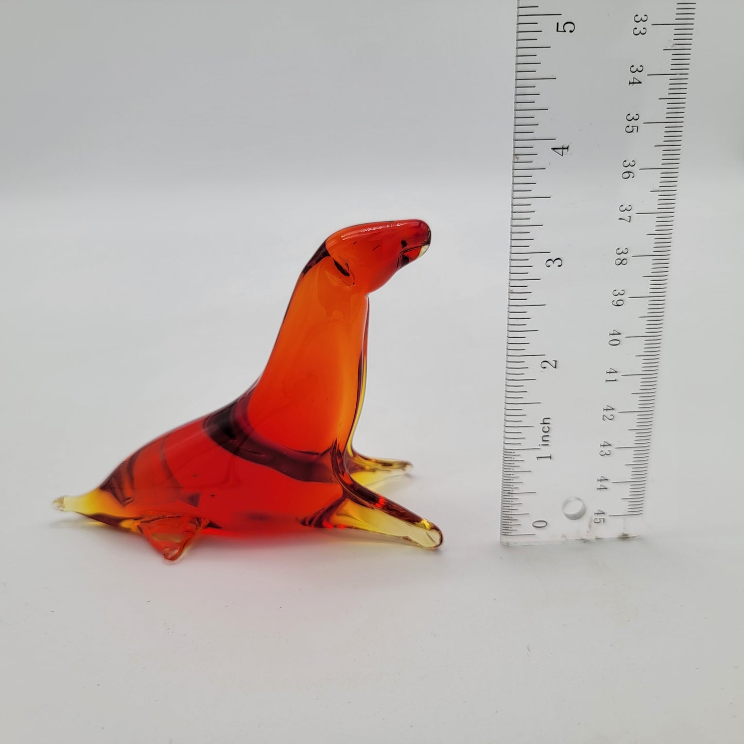 Kanawha Art Glass Amberina Seal