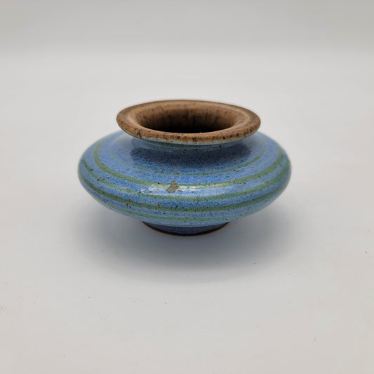 Blue Garnett Studio Pottery Vase