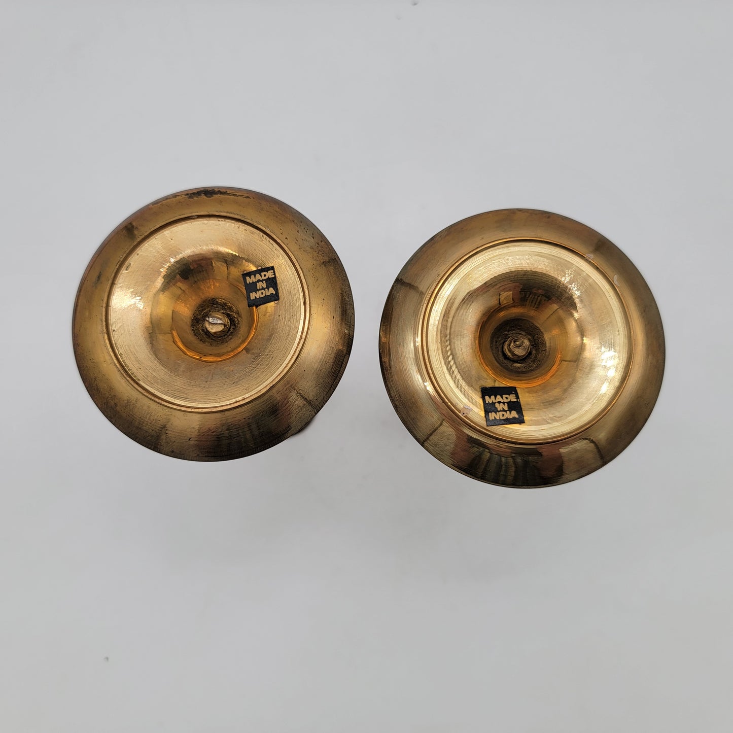 Pair of Brass Candle Holders 6.5"