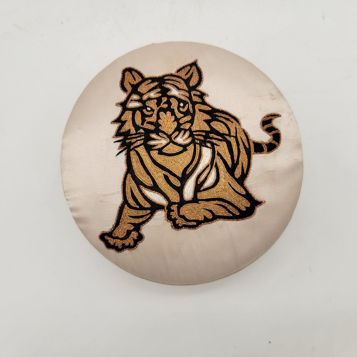 Trinket Box with Tiger Applique