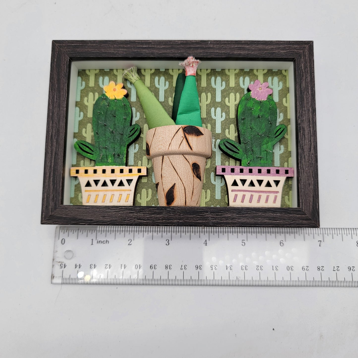 OOAK Handmade Cactus Succulent Art Ponty Center Plant