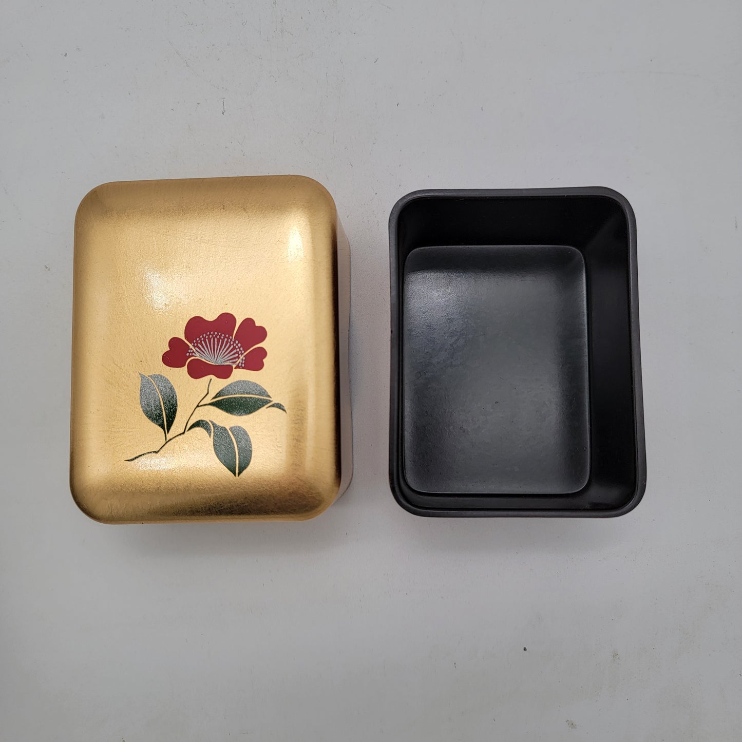 Asian Lacquerware Gold Box