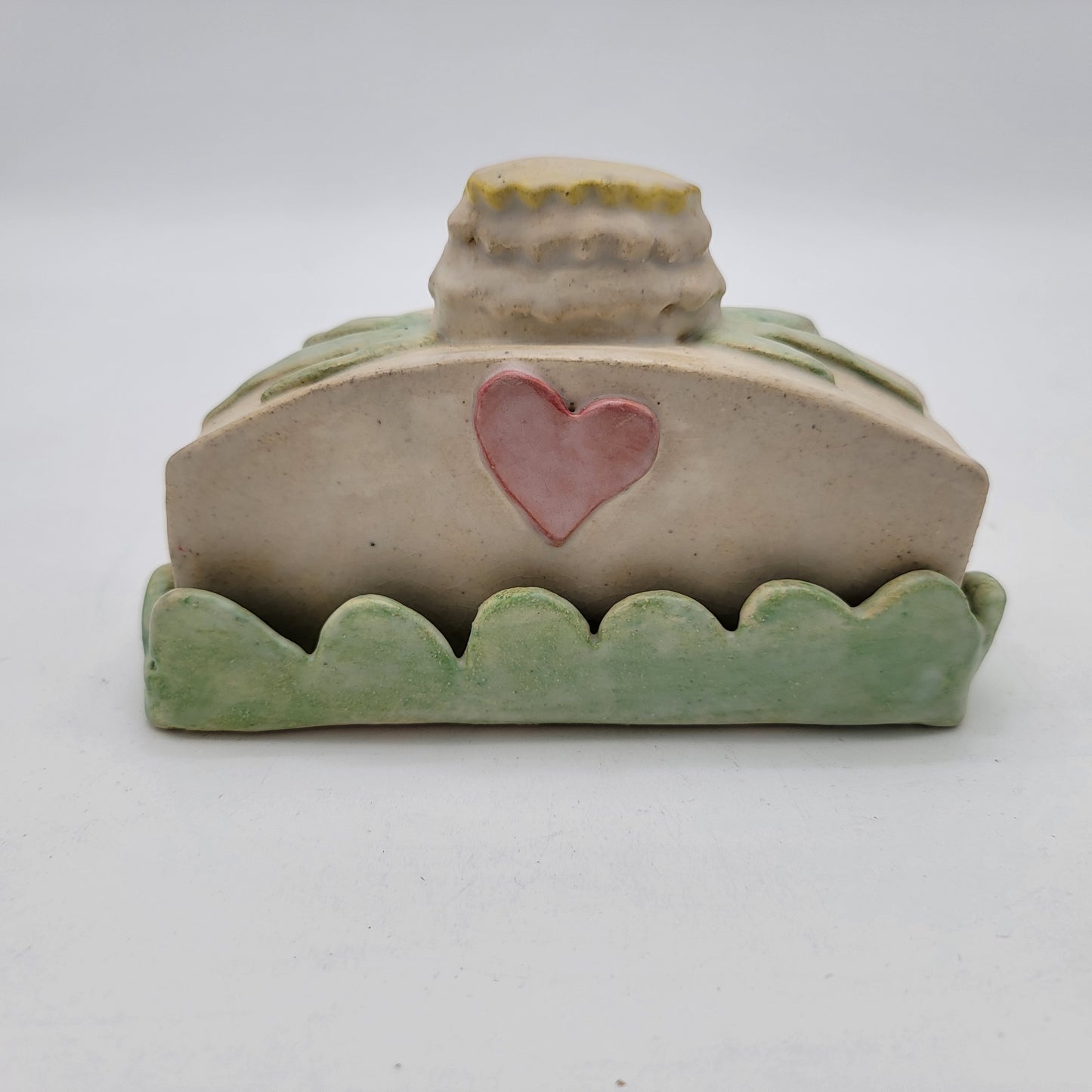 OOAK Pottery Butter Dish with Heart