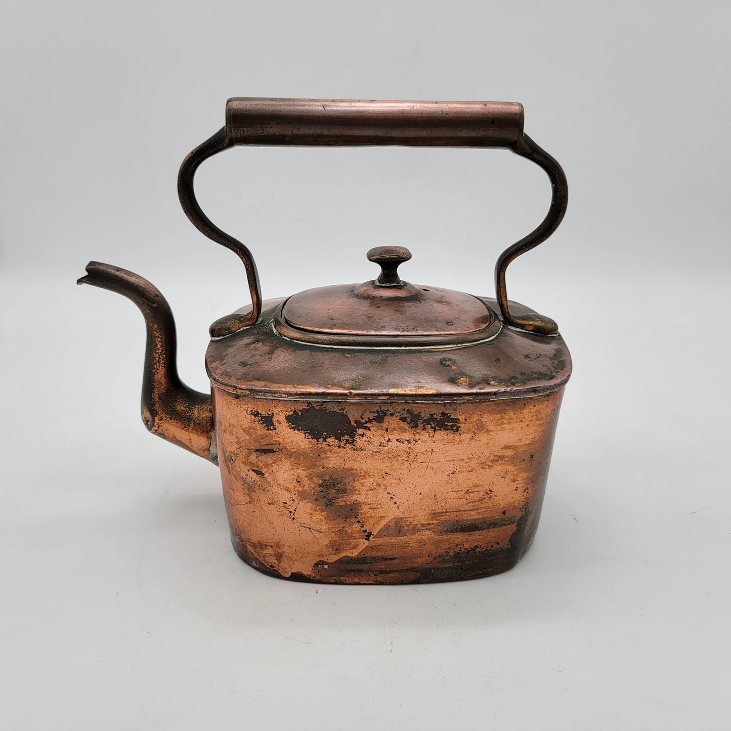 Antique Copper Gooseneck Tea Kettle