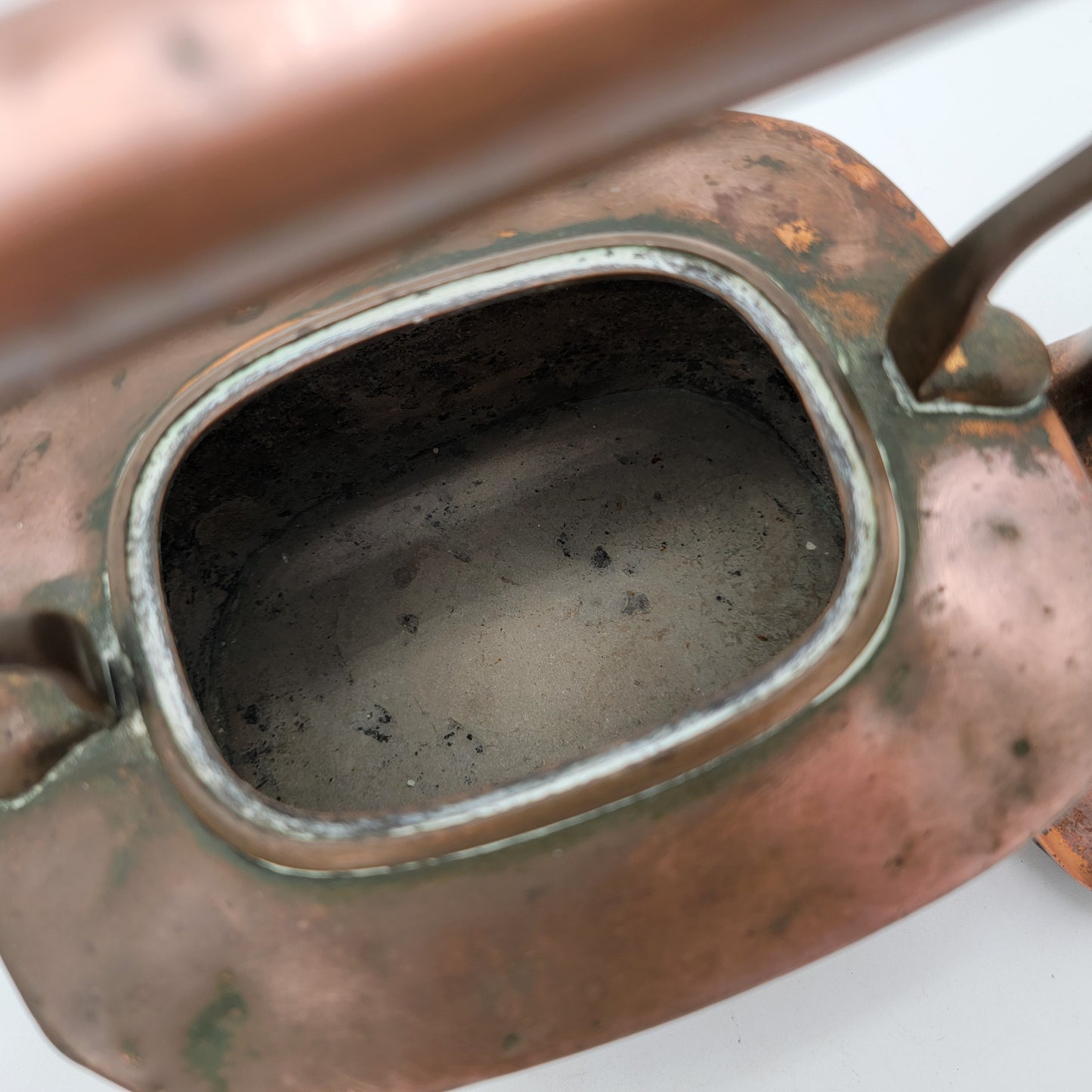 Antique Copper Gooseneck Tea Kettle