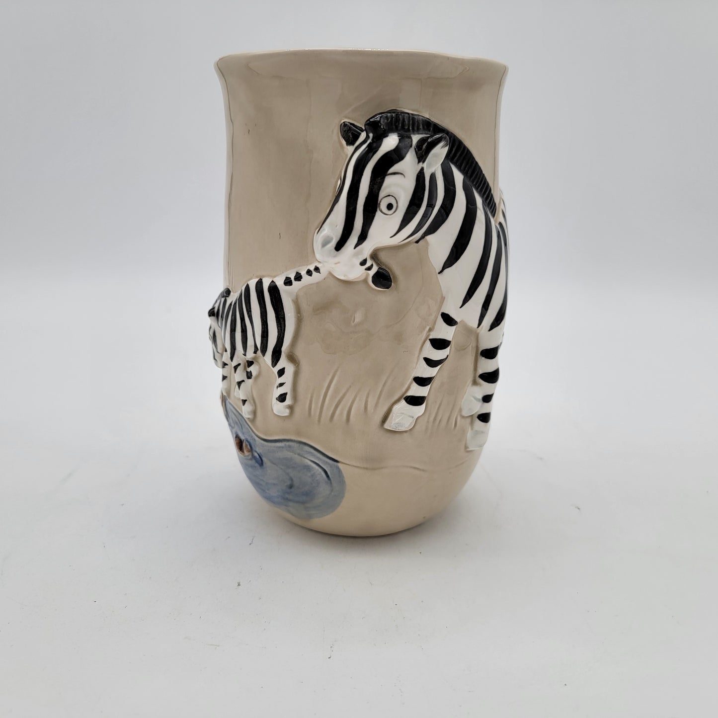 Vintage Quon Quon Zebra Vase