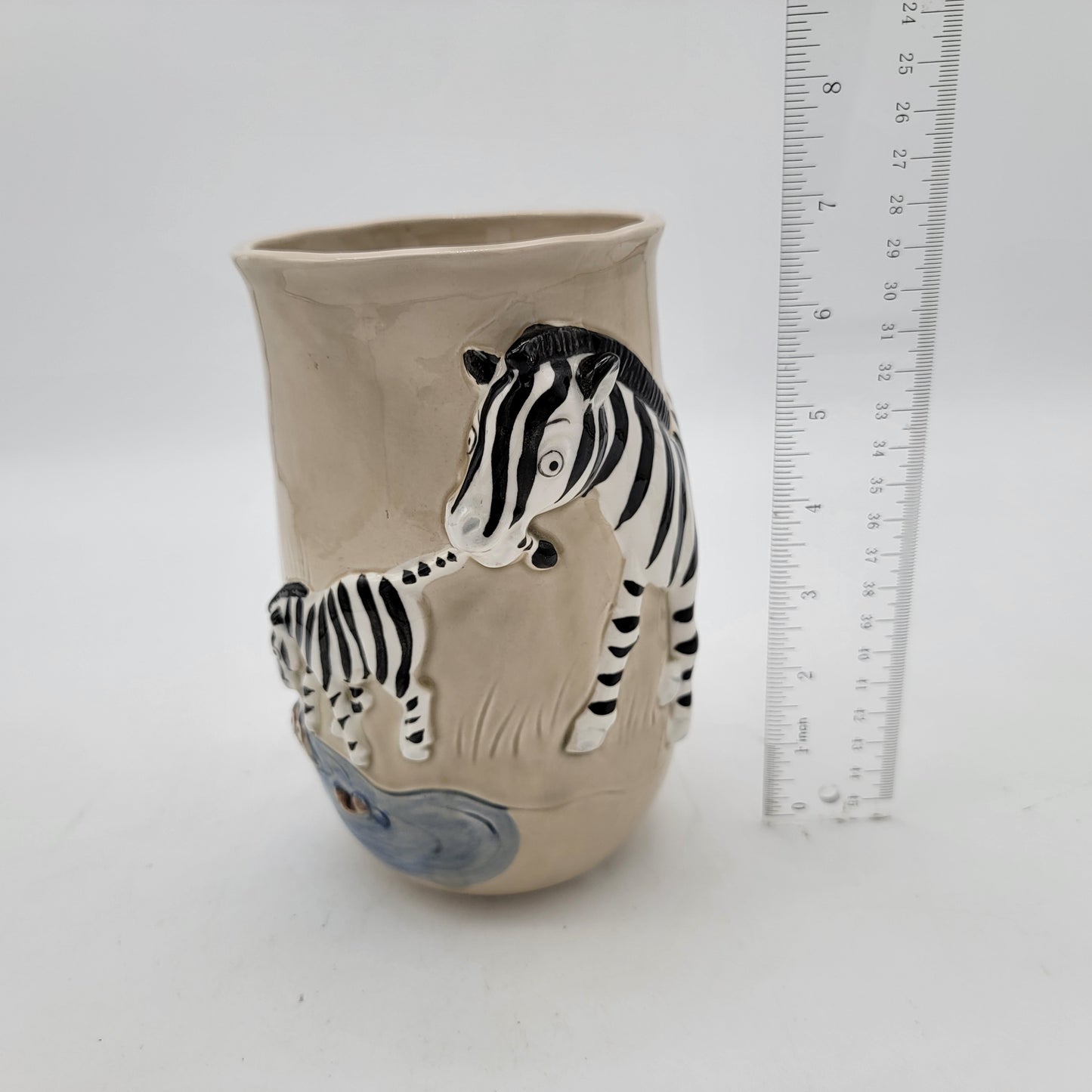 Vintage Quon Quon Zebra Vase