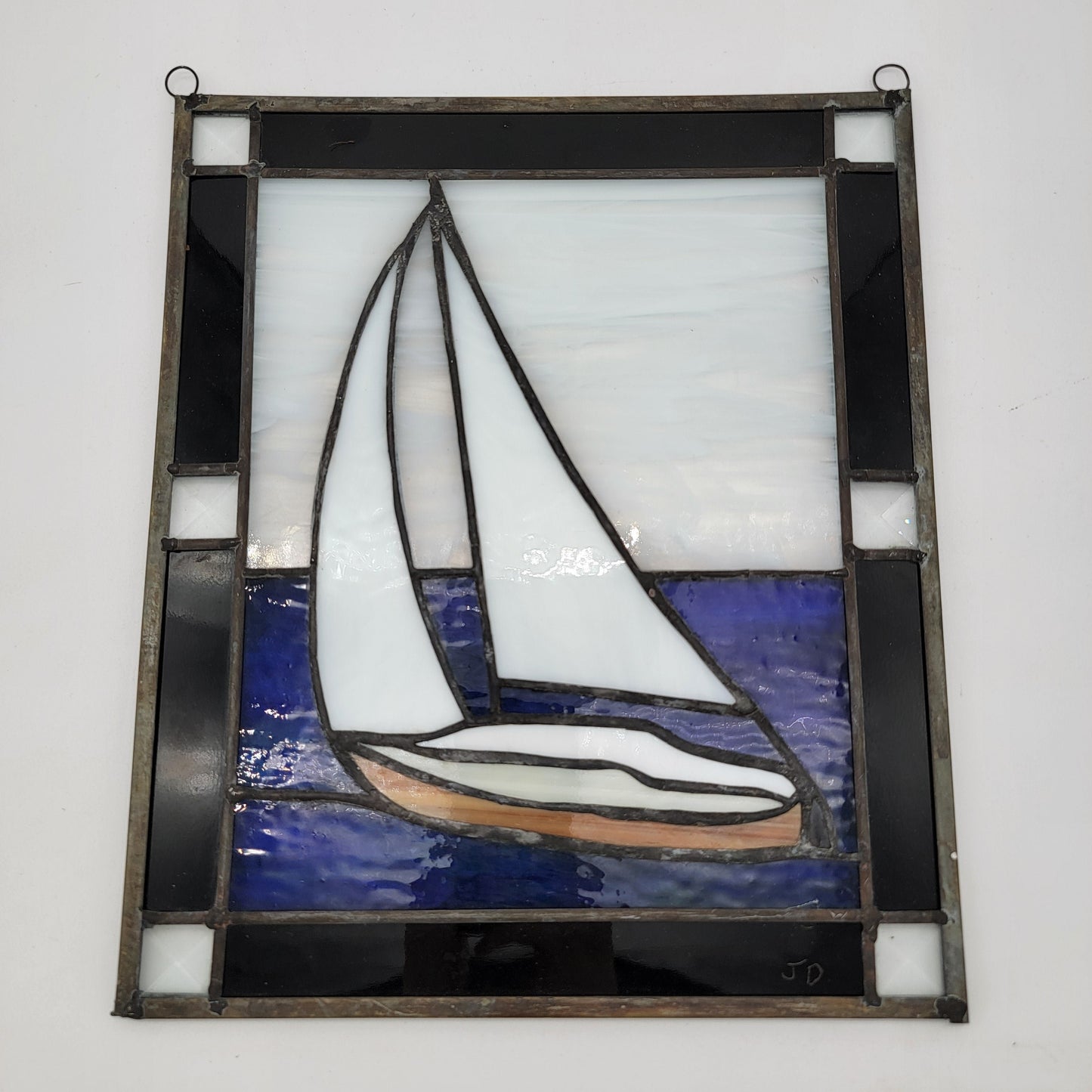 Stained Glass Sailboat Suncatcher