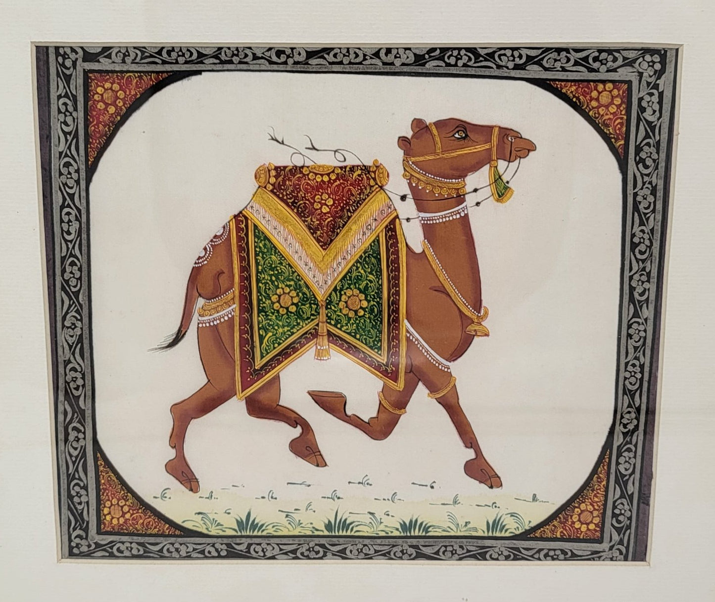 Painted Silk Art Camel