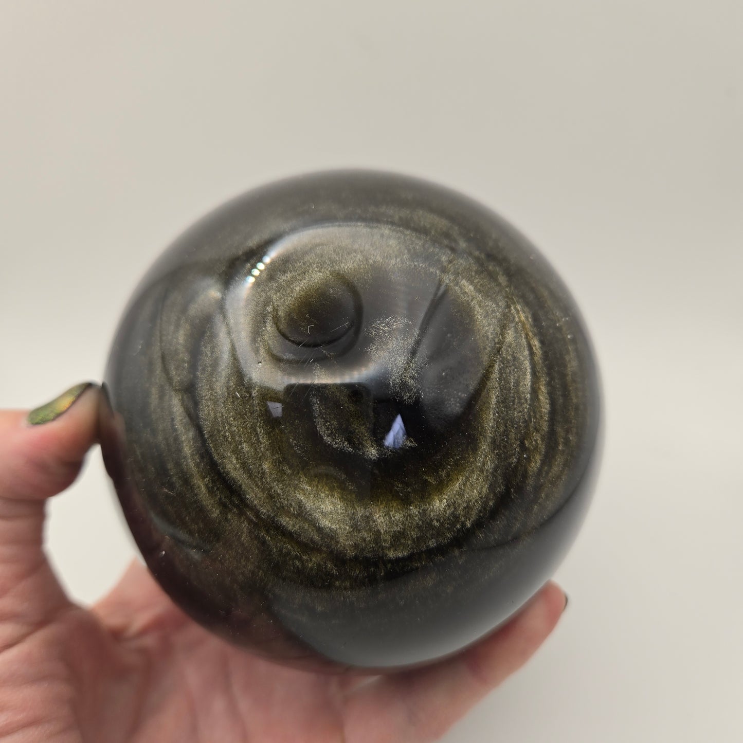 Gold Sheen Obsidian Sphere