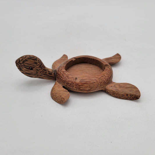 Kamani Wood Hawaii Sea Turtle Ashtray Dish