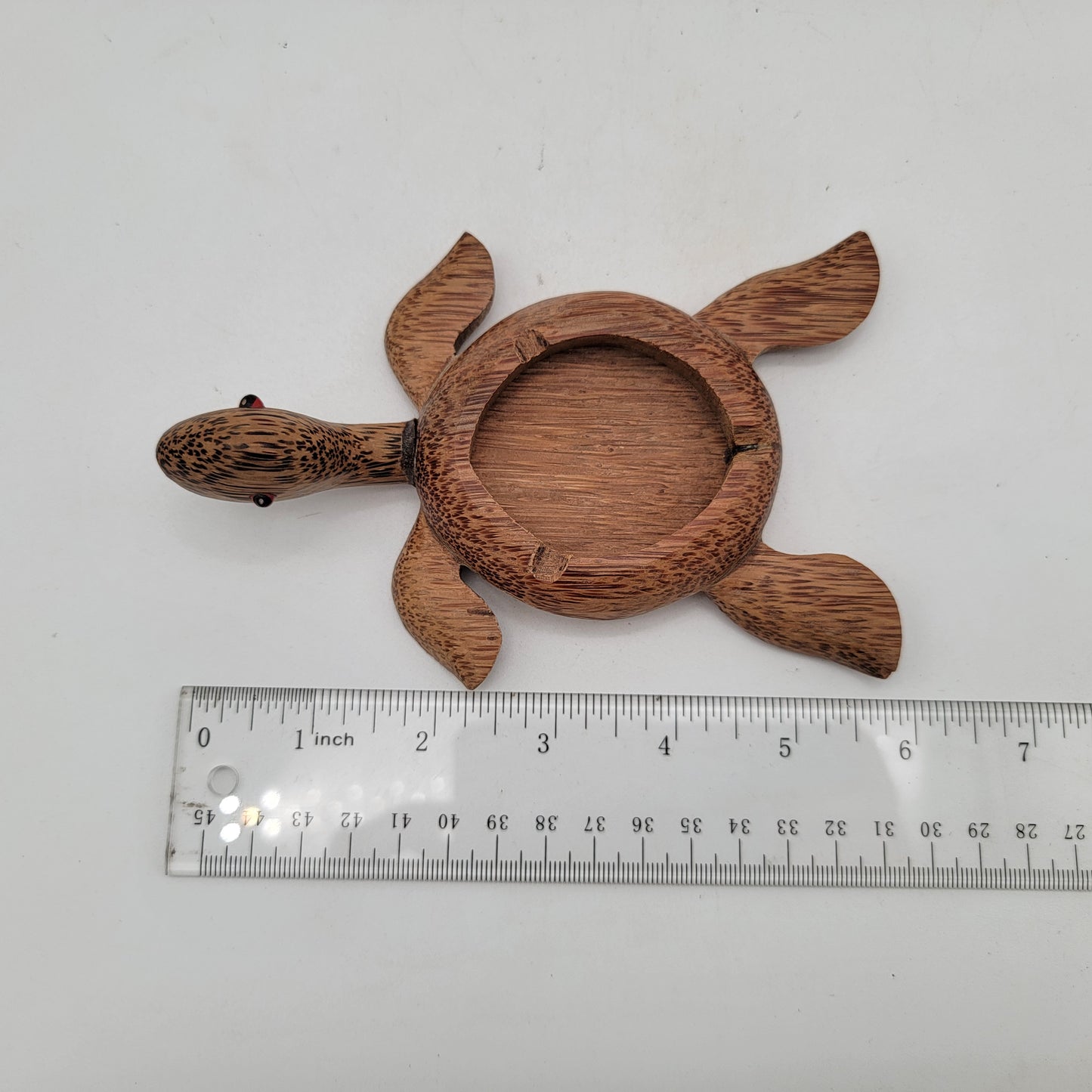 Kamani Wood Hawaii Sea Turtle Ashtray Dish