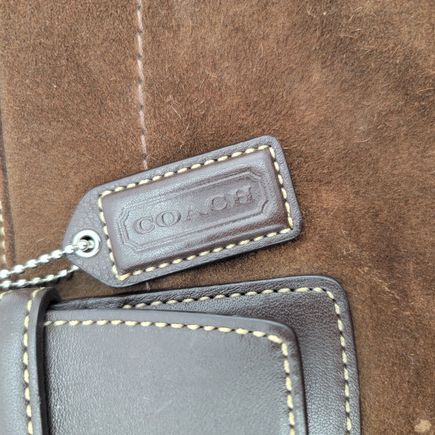 Coach Brown Suede Purse