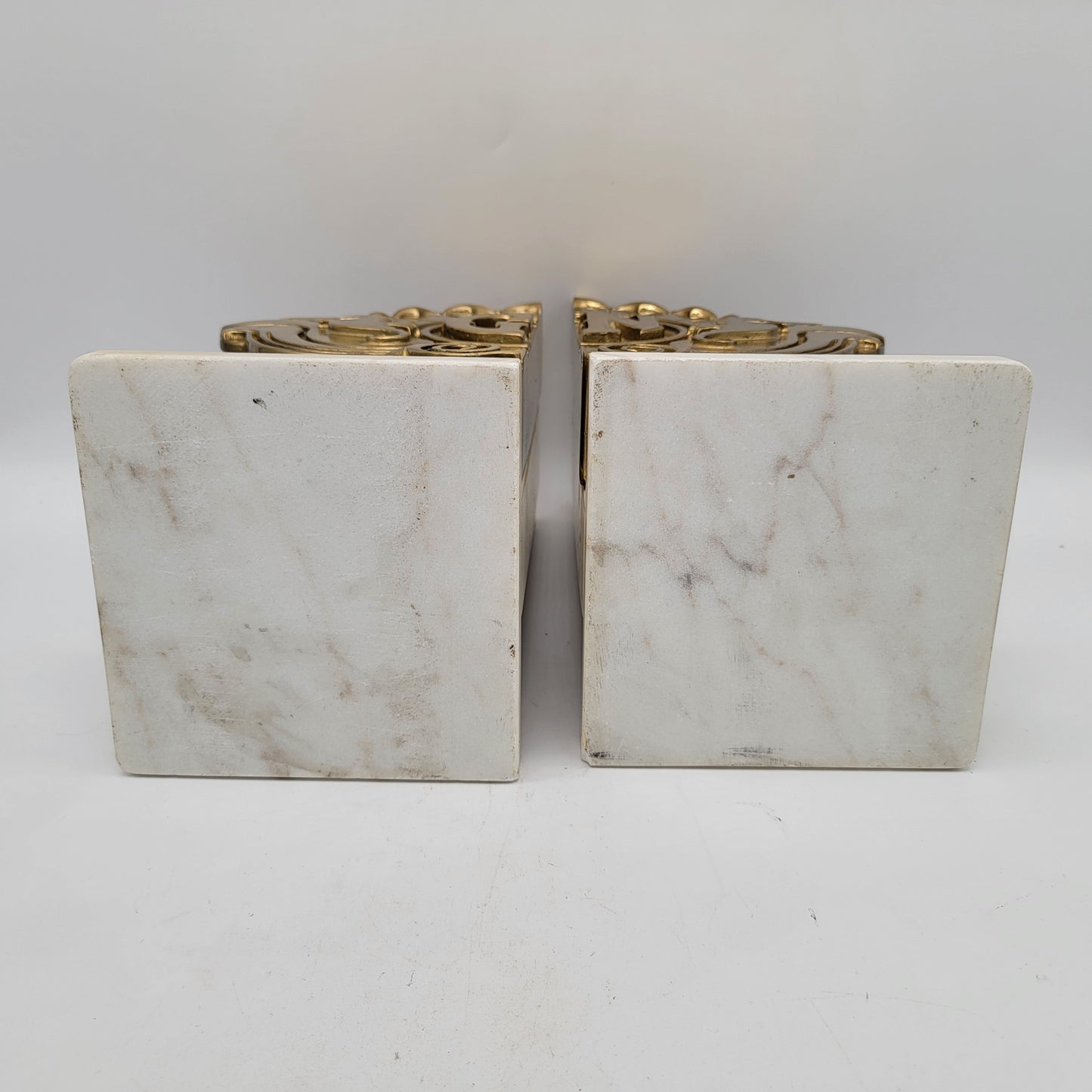 OOAK Golden Nugget Brass Door Handle Bookends and Wall Hanging