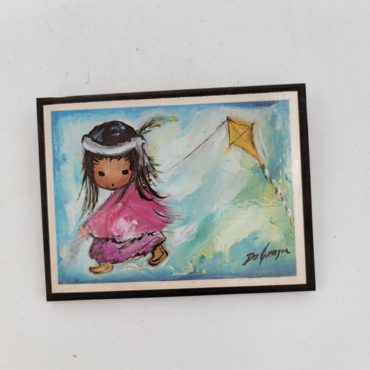 Ted DeGrazia Mini Print Away with my Kite SHIPS FREE