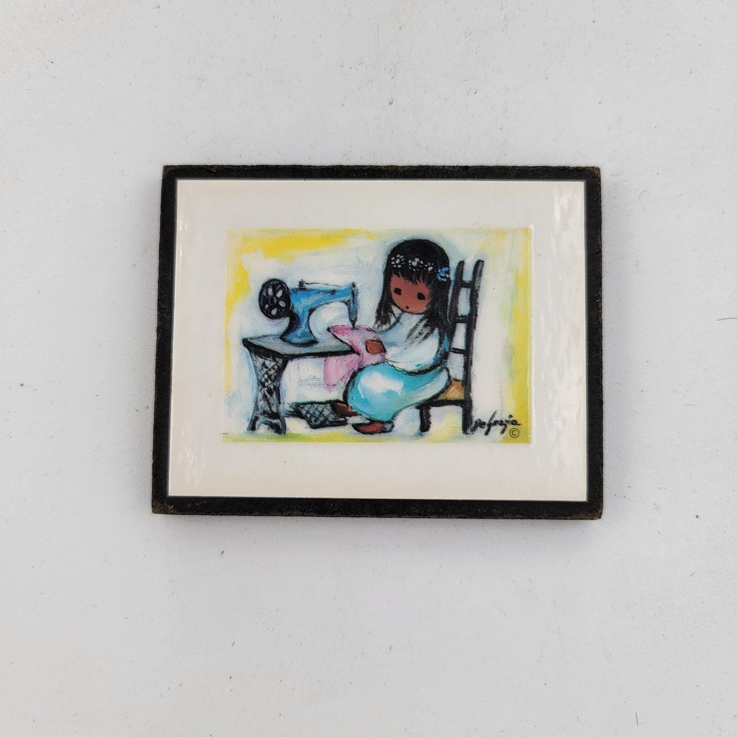 Ted DeGrazia Mini Print Sewing Machine SHIPS FREE