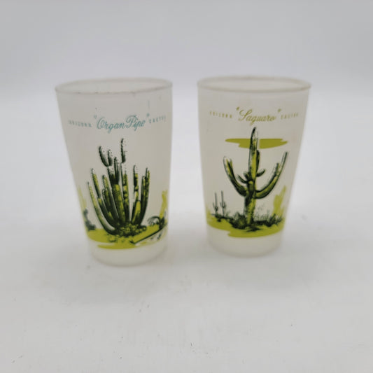 Vintage Blakely Oil and Gas Arizona Cactus Juice Glasses