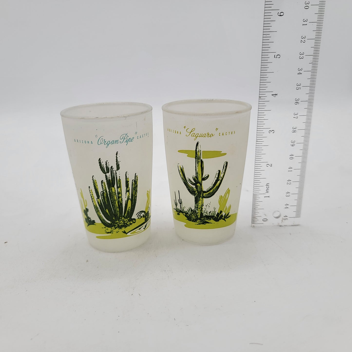 Vintage Blakely Oil and Gas Arizona Cactus Juice Glasses