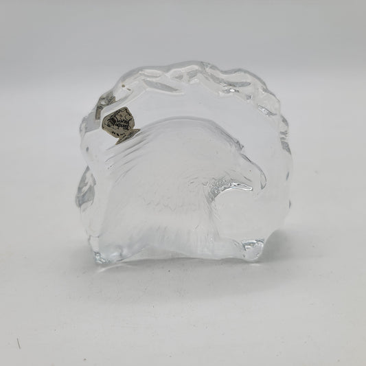 Cristal D'Arques France Crystal Eagle Paperweight