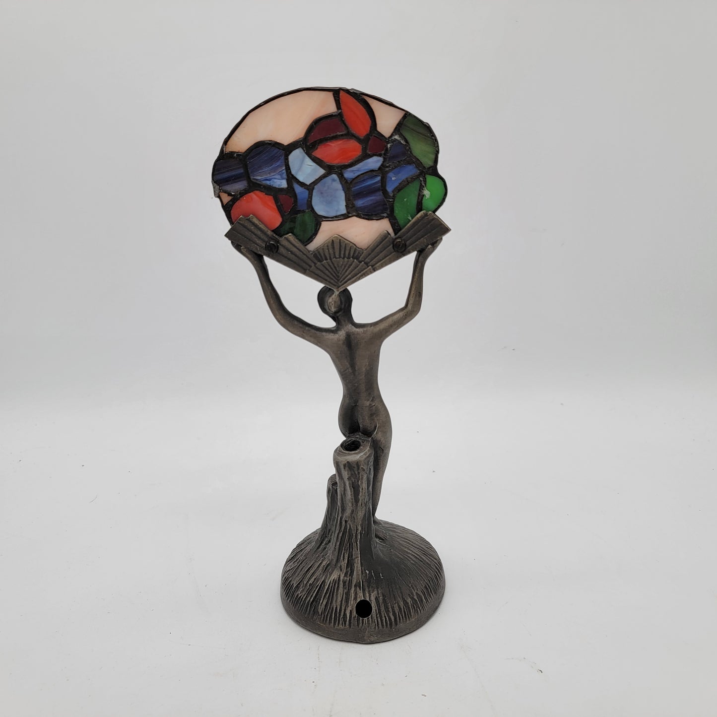 Art Deco Lady Lamp (no wiring) Stained Glass