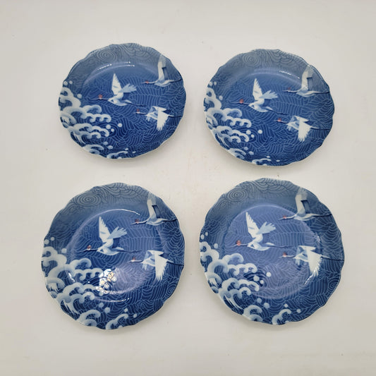 Kotobuki Japan Flying Cranes Plates