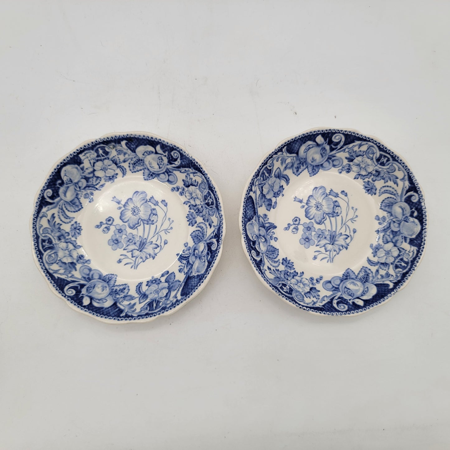 6 Pcs Royal Doulton Blue Pomeroy China